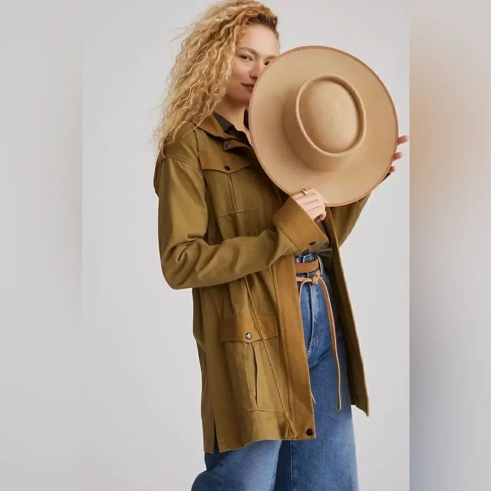 Anthropologie Cleobella Organic Cotton Honey Peyton Utility Jacket Size XS - Picture 2 of 13